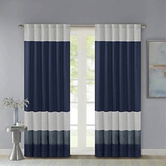 Madison Park Eastridge Light Filtering 1-Panel Rod Pocket Window Curtain - 50'' x 84''