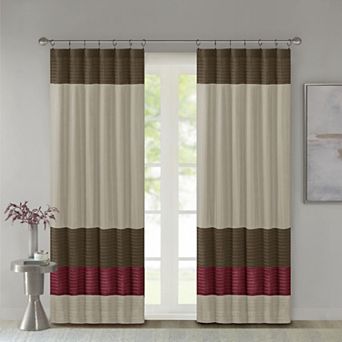 Madison Park Eastridge Light Filtering 1-Panel Rod Pocket Window Curtain - 50'' x 84''