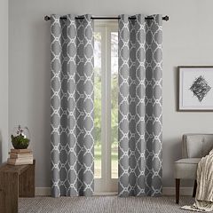 Grey Lined Grommet Curtains Drapes Window Treatments Kohl S
