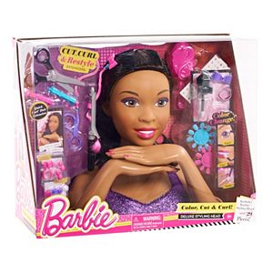 Barbie Deluxe Brown Hair Styling Head by Mattel