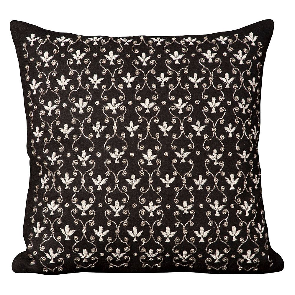 Mina Victory Fleur De Lis Throw Pillow
