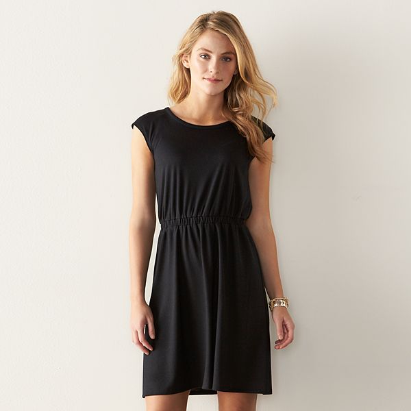 Women's Sonoma Goods For Life® Crossback Fit & Flare Dress