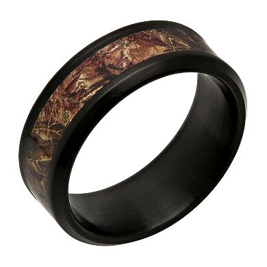Steel Nation Men's Stainless Steel Camouflage Ring