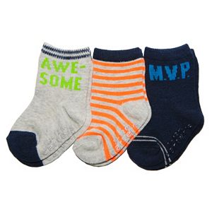 Baby / Toddler Carter's 3-pk. Solid & Stripe Socks