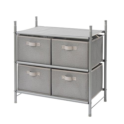 Neatfreak Harmony Twill Stackable 4 Bin Drawer Organizer
