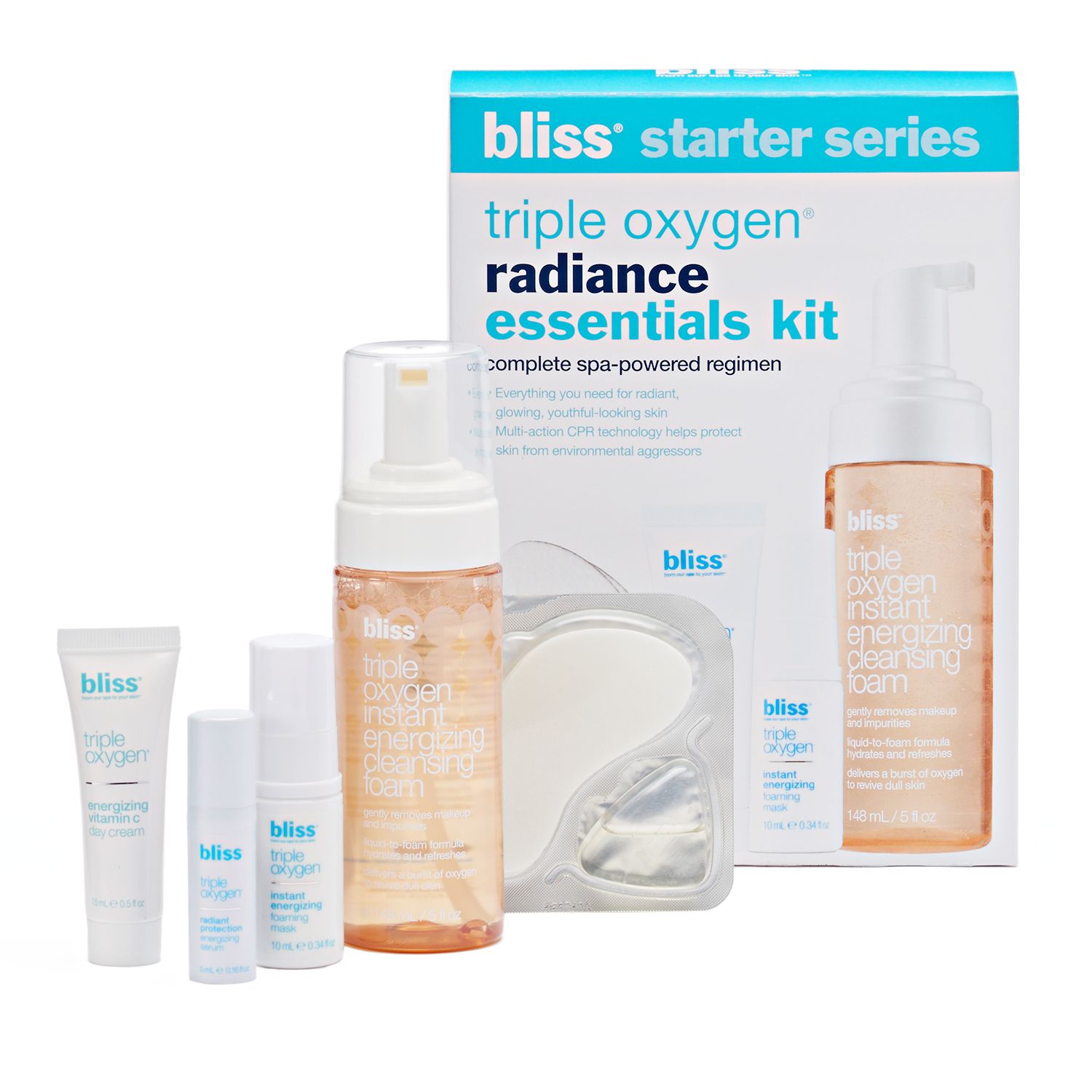 bliss triple oxygen face wash