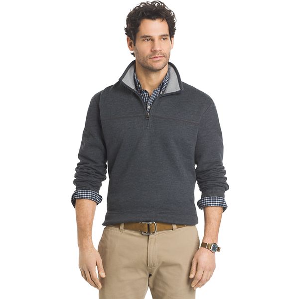 Men's Arrow Classic-Fit Sueded Fleece Quarter-Zip Pullover