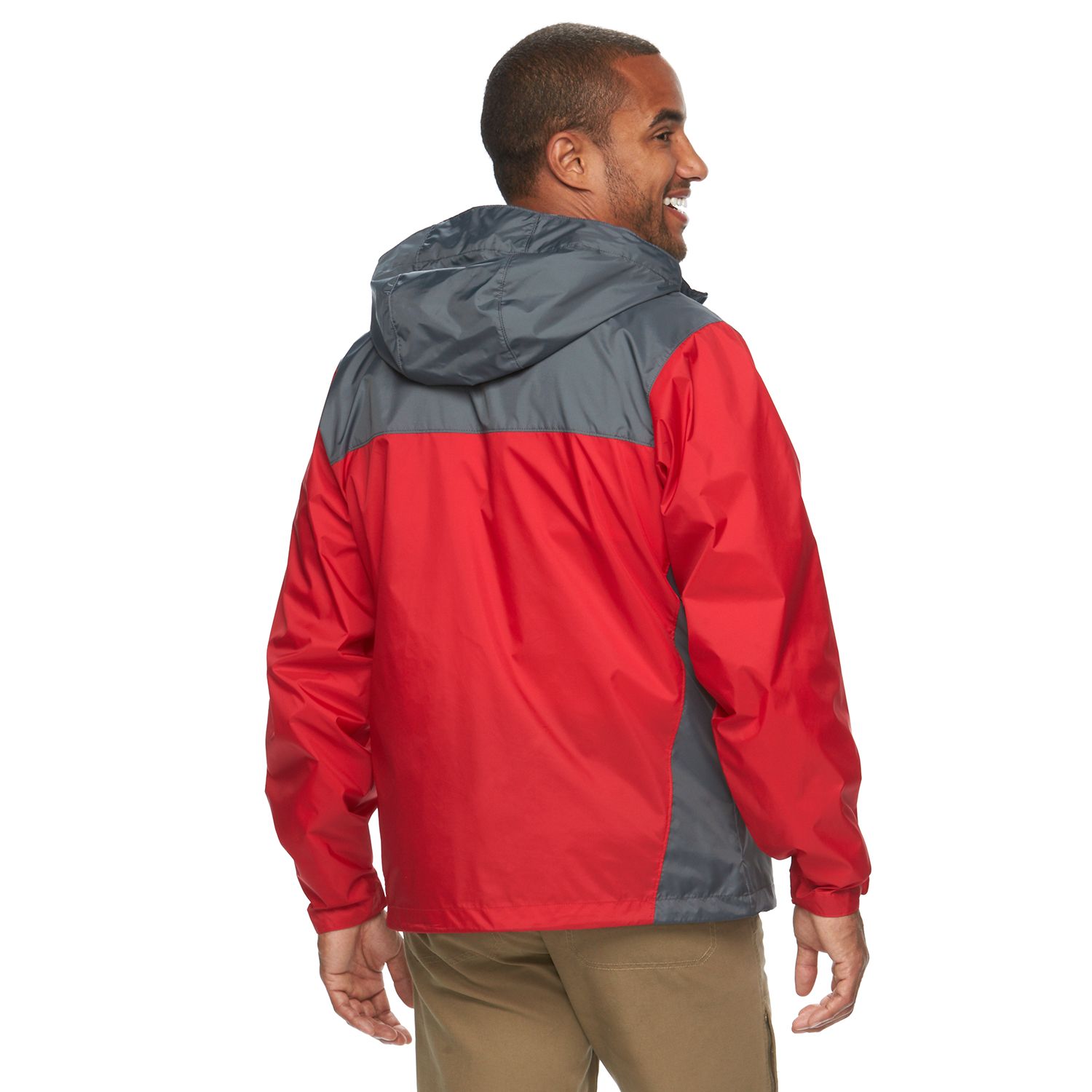 big & tall columbia weather drain rain jacket