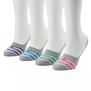 Women's Champion 4-pk. Striped No-Show Liner Socks