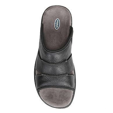 Dr. Scholl's Gordon Men's Leather Slide Sandals