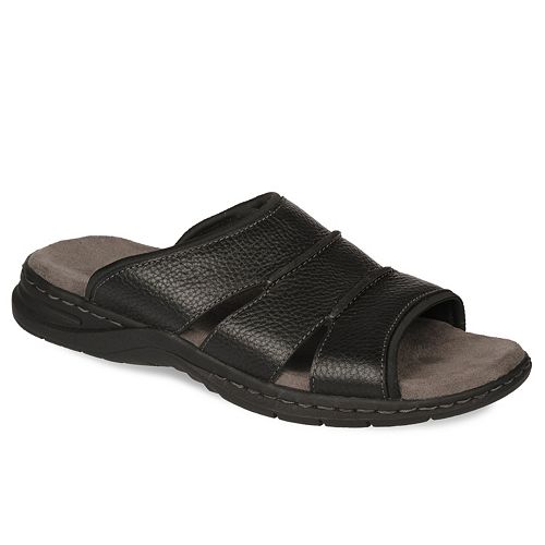 Dr. Scholl's Gordon Men's Leather Slide Sandals