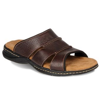 Dr. Scholl's Gordon Men's Leather Slide Sandals