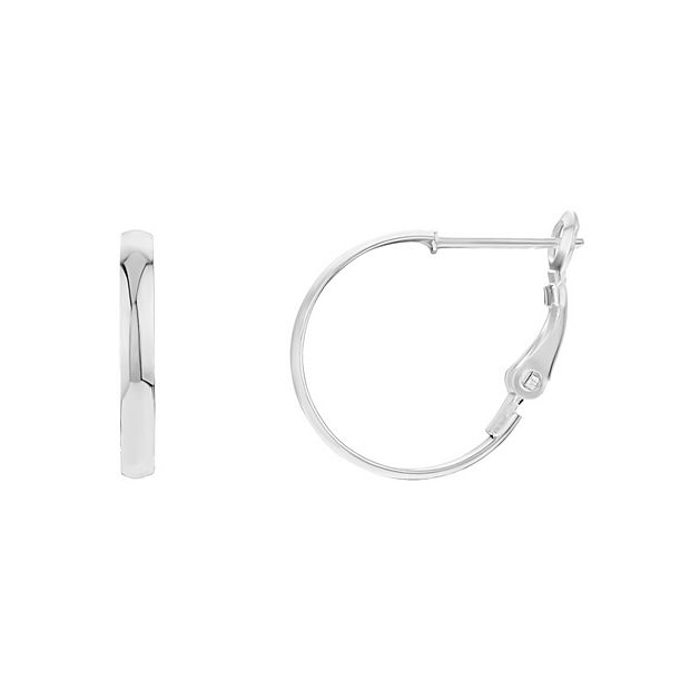 Kohl's sterling deals silver hoop earrings