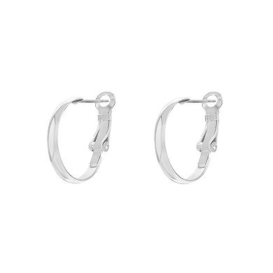 PRIMROSE Sterling Silver Hoop Earrings