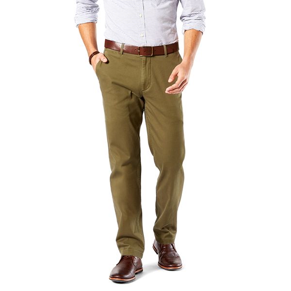 Dockers Men's Stretch Straight Fit Washed Khaki Pants 