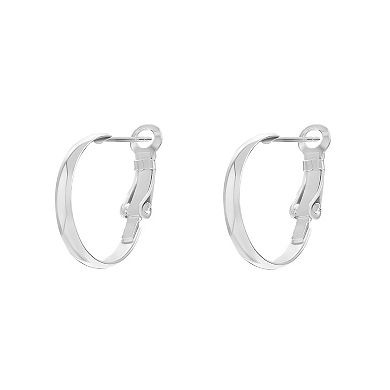 PRIMROSE Sterling Silver Hoop Earrings