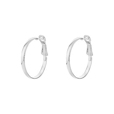 PRIMROSE Sterling Silver Hoop Earrings