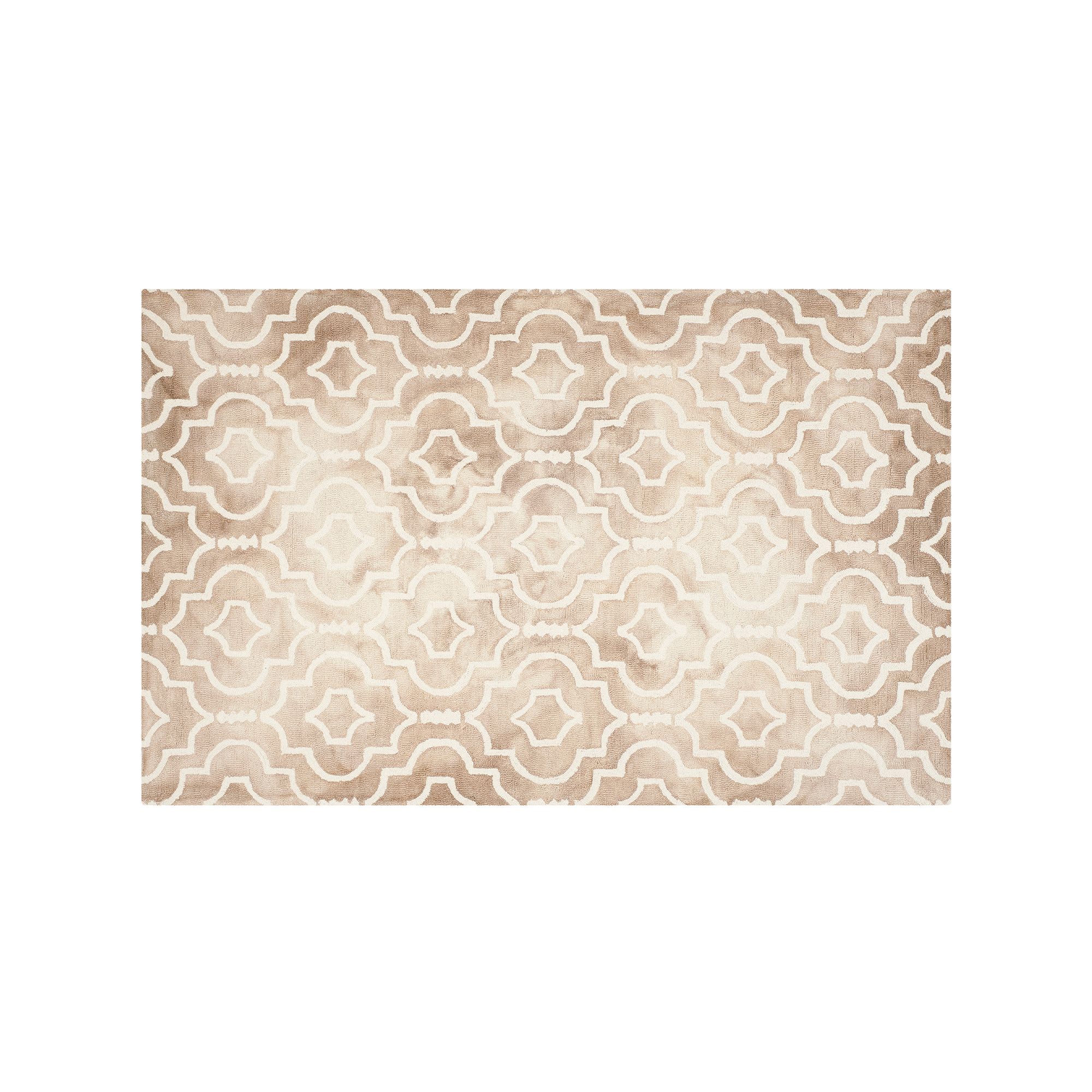 Safavieh Jefferson Quatrefoil Dip-Dyed Wool Rug, Beige Ivory