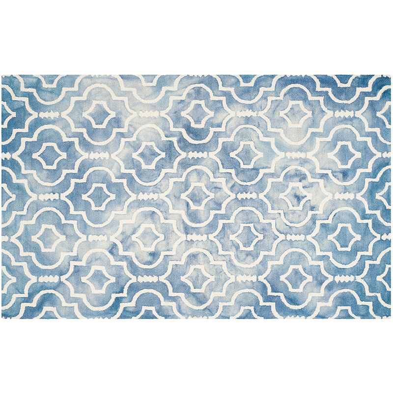Safavieh Jefferson Quatrefoil Dip-Dyed Wool Rug, Multicolor, 6X9 Ft