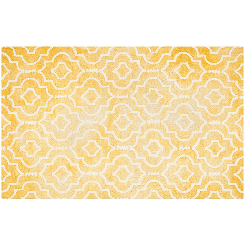 Safavieh Jefferson Quatrefoil Dip-Dyed Wool Rug, Multicolor, 6X9 Ft