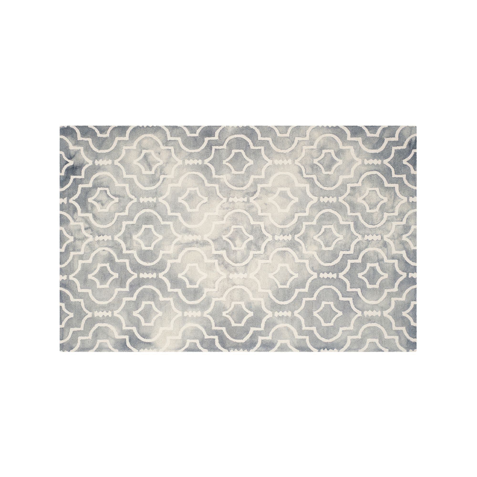 Safavieh Jefferson Quatrefoil Dip-Dyed Wool Rug, Gray Ivory