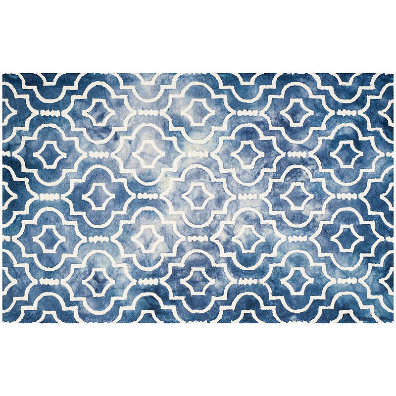 Safavieh Jefferson Quatrefoil Dip-Dyed Wool Rug, Multicolor, 5X8 Ft