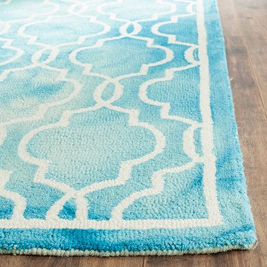 Safavieh Crosby Framed Quatrefoil Dip-Dyed Wool Rug