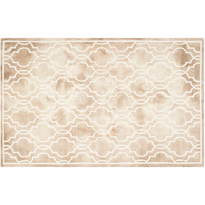 Safavieh Crosby Framed Quatrefoil Dip-Dyed Wool Rug, Multicolor, 5X8 Ft