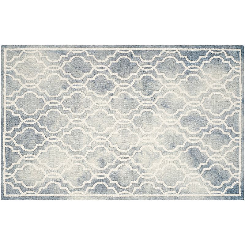 Safavieh Crosby Framed Quatrefoil Dip-Dyed Wool Rug, Multicolor, 5X8 Ft