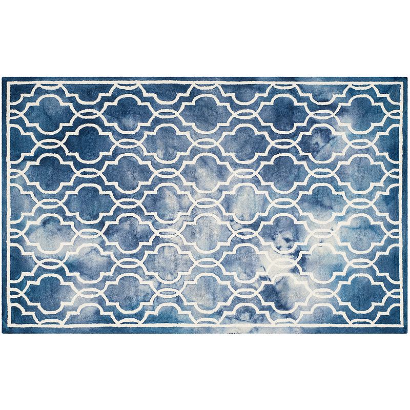 Safavieh Crosby Framed Quatrefoil Dip-Dyed Wool Rug, Multicolor, 5X8 Ft