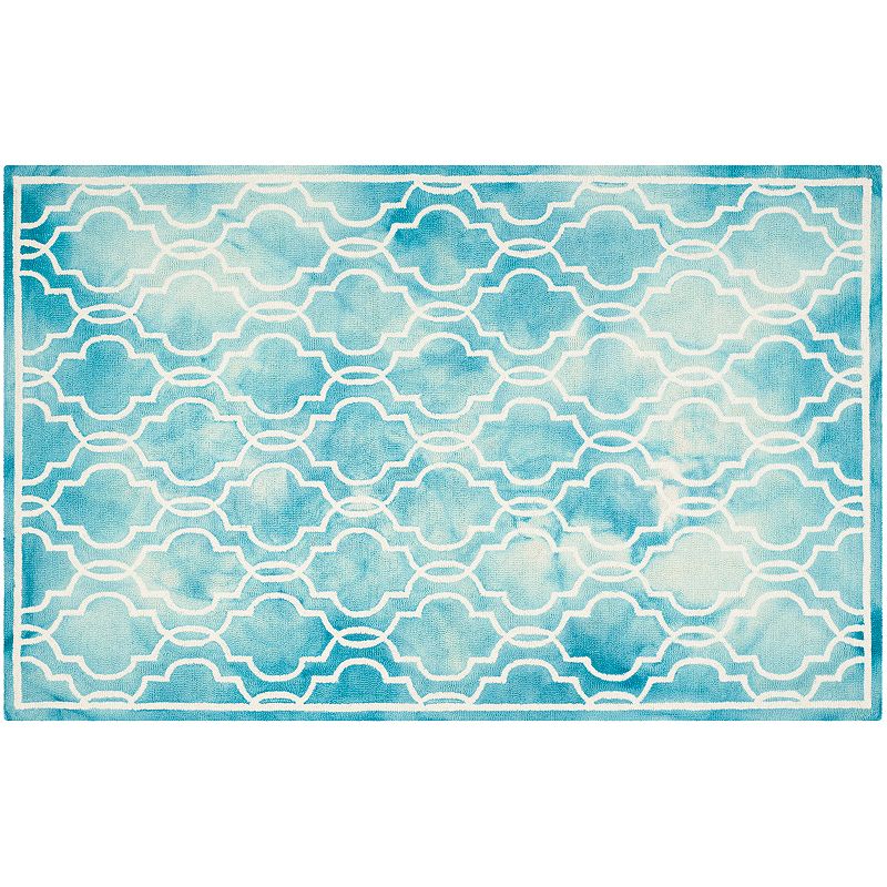 Safavieh Crosby Framed Quatrefoil Dip-Dyed Wool Rug, Multicolor, 8X10 Ft