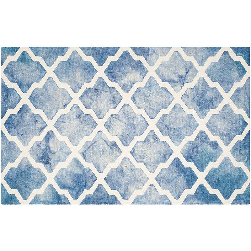 Safavieh Morrison Lattice Dip-Dyed Wool Rug, Multicolor, 5X8 Ft