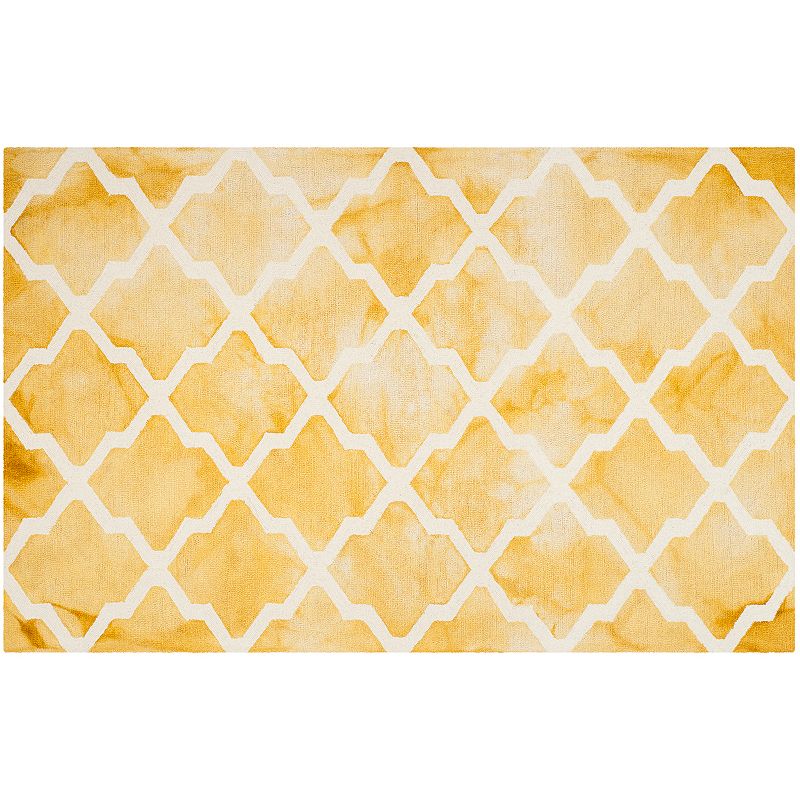 Safavieh Morrison Lattice Dip-Dyed Wool Rug, Multicolor, 7Ft Rnd