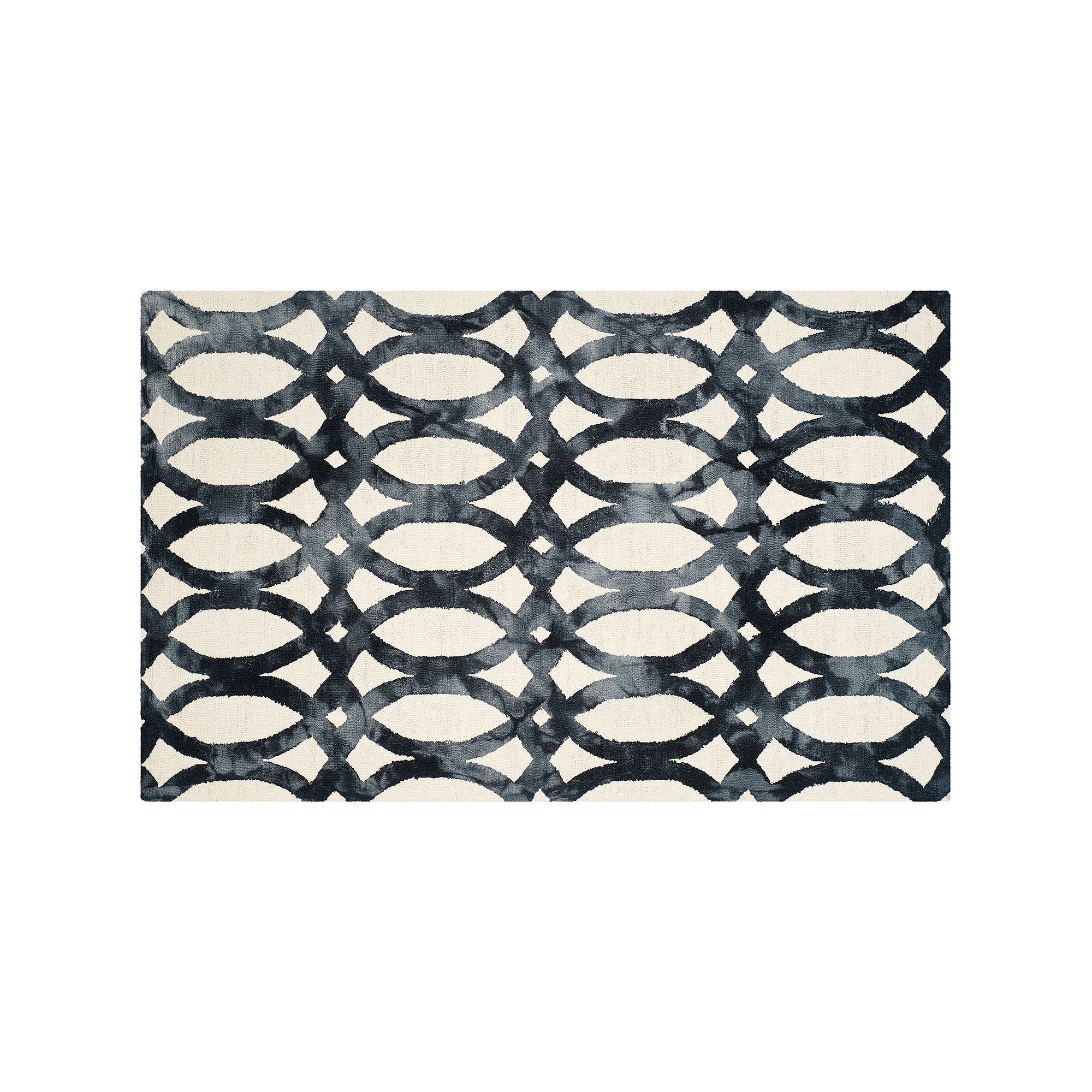 Safavieh Hendrix Geometric Dip-Dyed Wool Rug, Ivory Grey