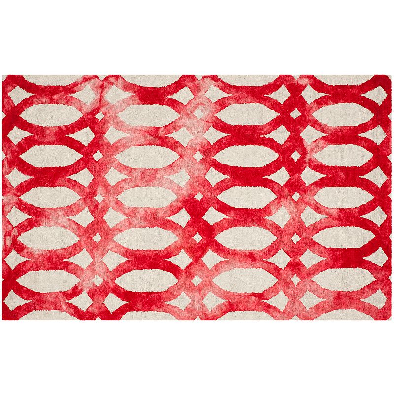 Safavieh Hendrix Geometric Dip-Dyed Wool Rug, Multicolor, 7Ft Rnd