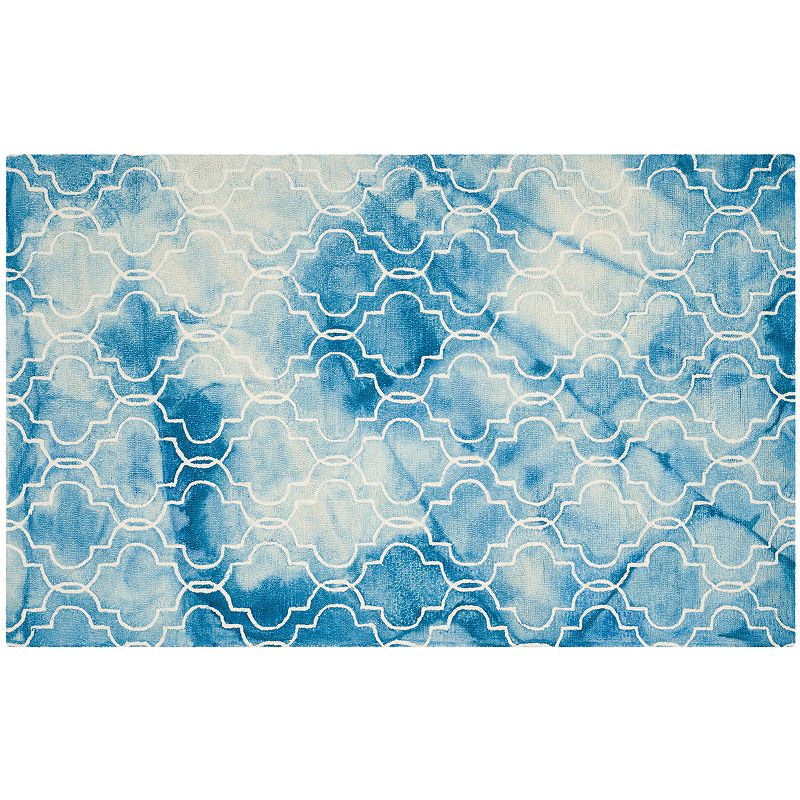 Safavieh Jasmine Quatrefoil Dip-Dyed Wool Rug, Multicolor, 5X8 Ft