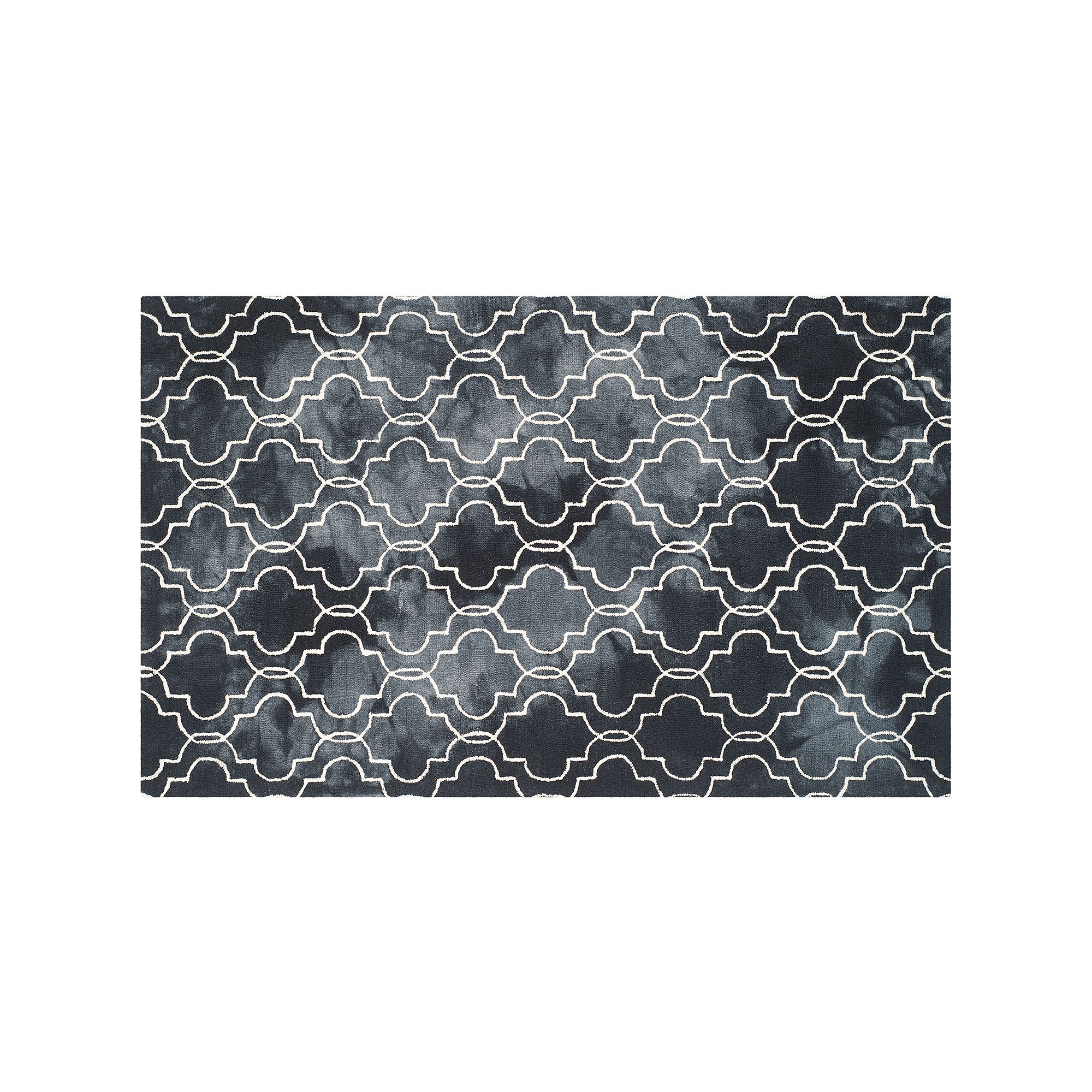 Safavieh Jasmine Quatrefoil Dip-Dyed Wool Rug, Grey Ivory