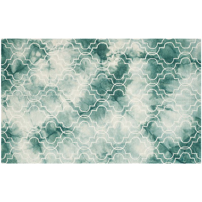 Safavieh Jasmine Quatrefoil Dip-Dyed Wool Rug, Multicolor, 5X8 Ft