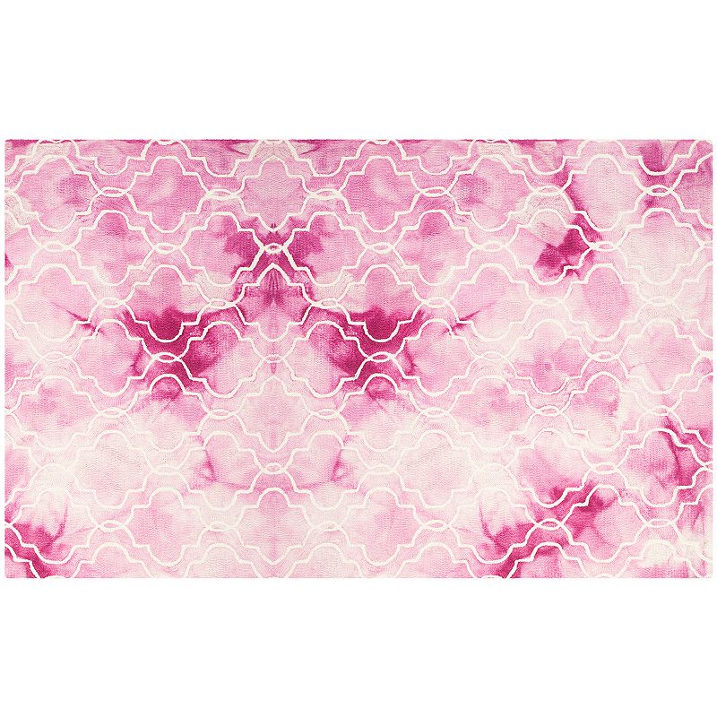 Safavieh Jasmine Quatrefoil Dip-Dyed Wool Rug, Multicolor, 8X10 Ft