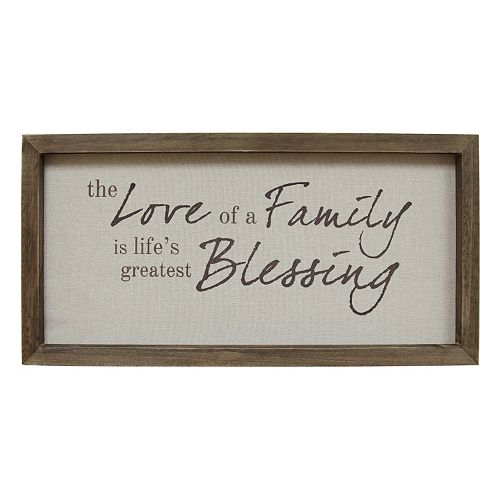 Stratton Home Decor “Love Of A Family” Framed Wall Art