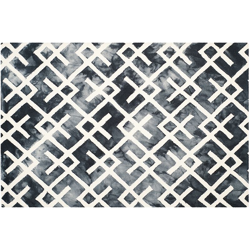 Safavieh Chaz Lattice Dip-Dyed Wool Rug, Multicolor, 5X8 Ft