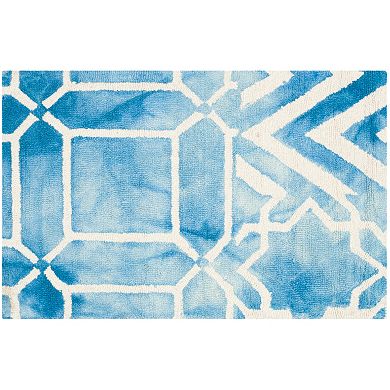 Safavieh Hardin Geometric Dip-Dyed Wool Rug