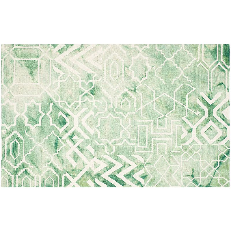 Safavieh Hardin Geometric Dip-Dyed Wool Rug, Multicolor, 7Ft Rnd