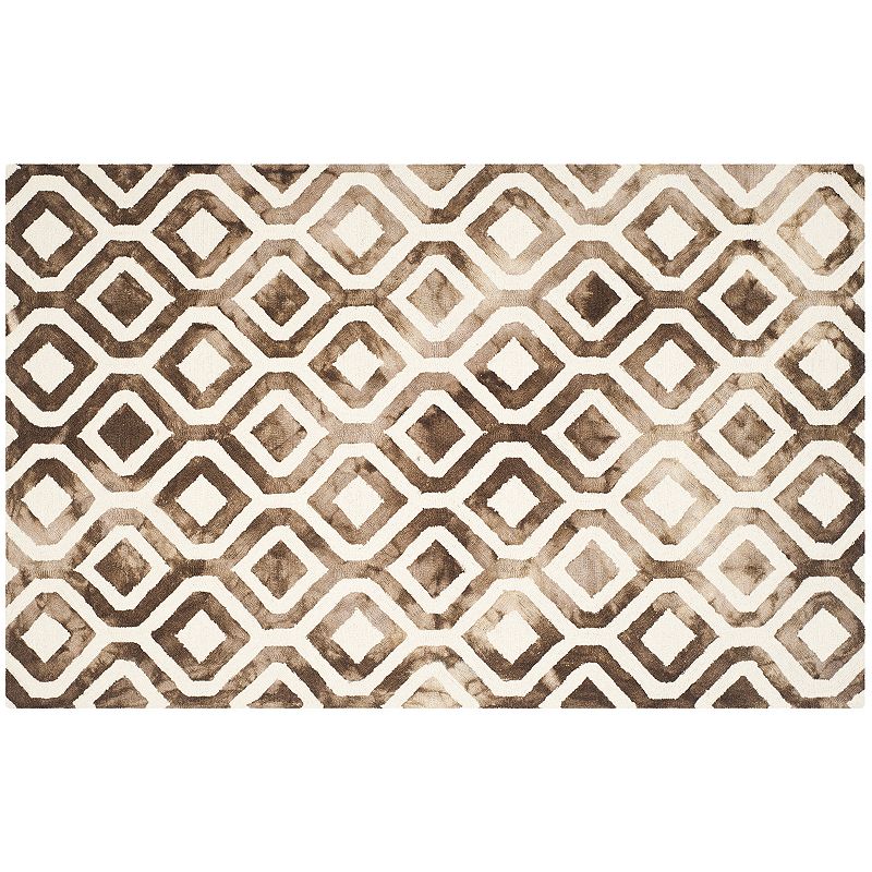 Safavieh Arlo Lattice Dip-Dyed Wool Rug, Multicolor, 7Ft Sq