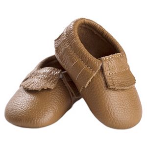 Itzy Ritzy Baby Moc Happens Toasted Almond Moccasins