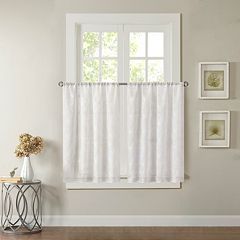 Madison Park 1-pack Kida Sheer Embroidered Kitchen Tier Curtain