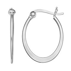 Sterling Silver No Stone Earrings, Jewelry | Kohl's