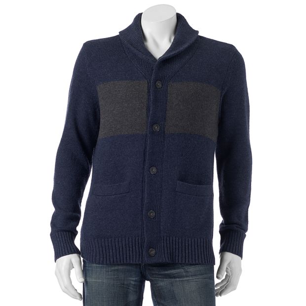 Kohls mens shop shawl cardigan