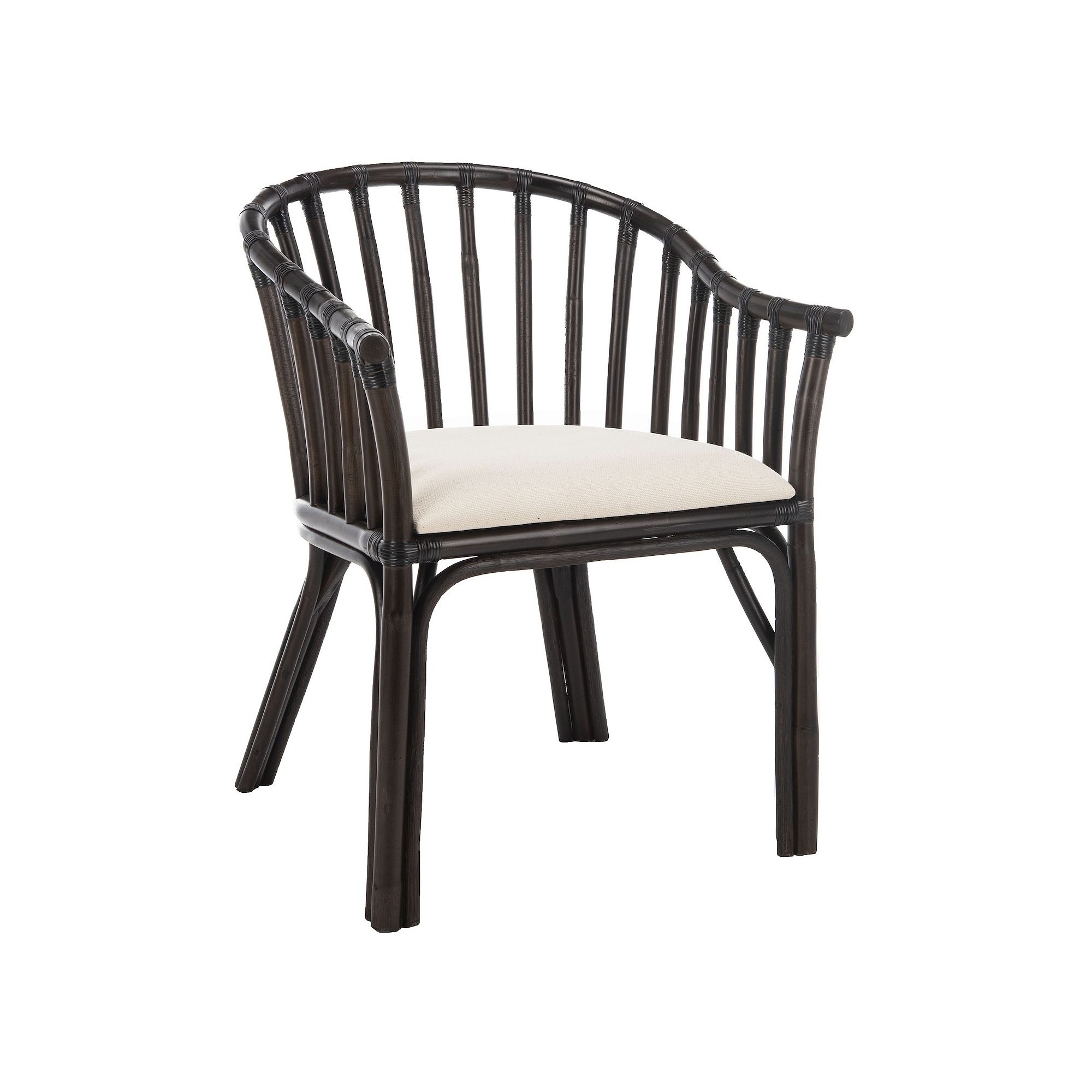 Safavieh Gino Arm Chair, Black White