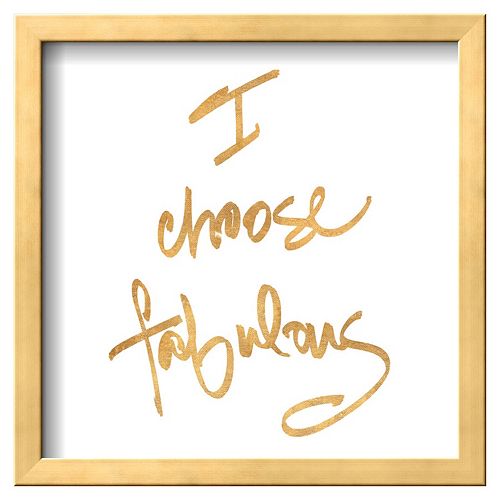 Art.com ''Choose Fabulous'' Framed Wall Art